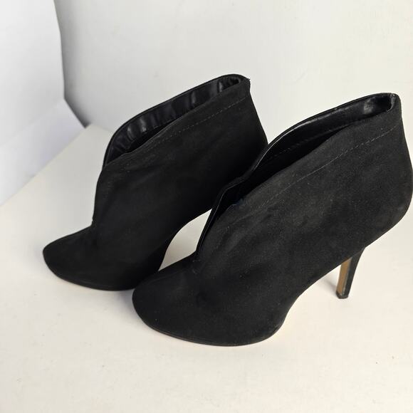 Apt. 9 Black Suede Platform Oxford Stiletto Heels Size 9 – 4.75" Heel - Picture 1 of 9